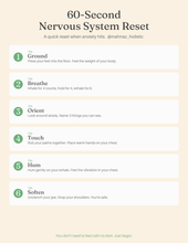 Load image into Gallery viewer, Nervous System Reset Workbook